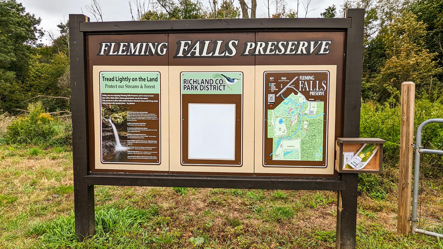 Fleming Falls Kiosk