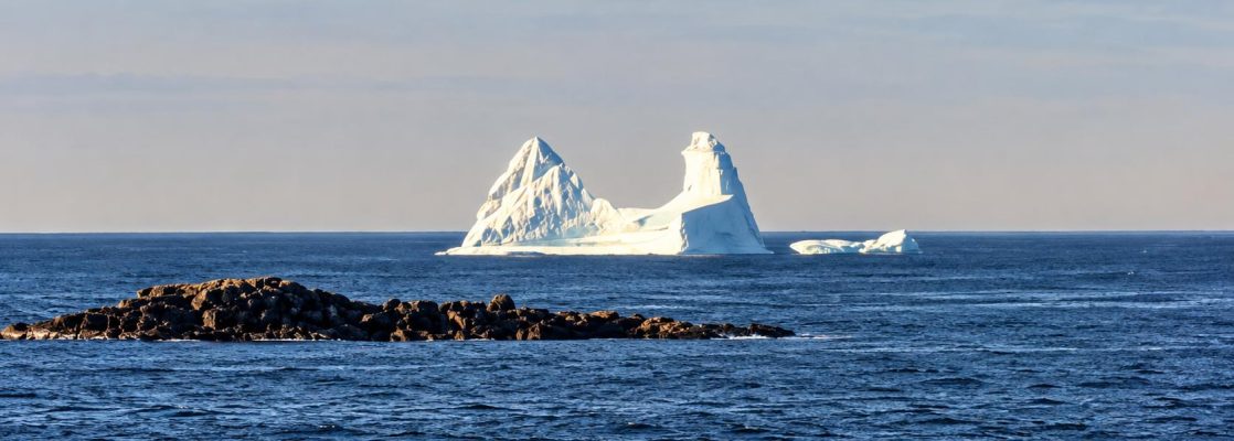 Iceberg Seen From The Ferry Returning FROM Fogo Island